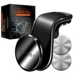 [MURO] CARBY Vehicle Air Vent Magnet Smartphone Holder, Easy Mount for Any Vehicle Type, 360 Degree Rotation, 2 Strong Magnets, Magnetic Mobiel Phone Holder